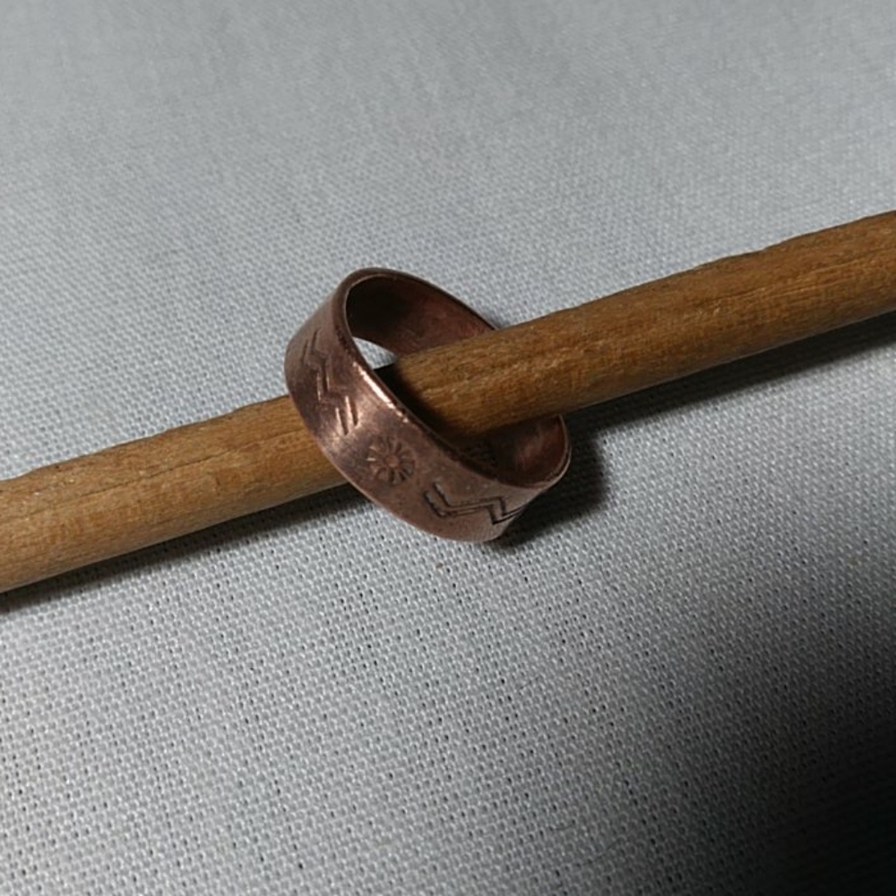 Vintage Solid Copper Ring - image 6